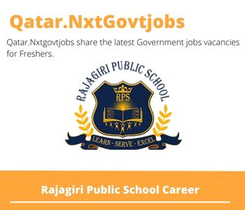 Rajagiri Public School Careers 2023 Qatar Jobs @Nxtgovtjobs