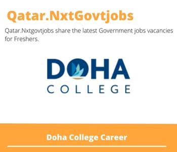 Doha College Careers 2023 Qatar Jobs @Nxtgovtjobs
