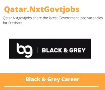 Black & Grey Careers 2023 Qatar Jobs @Nxtgovtjobs