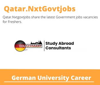 German University Careers 2023 Qatar Jobs @Nxtgovtjobs