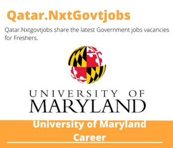 University of Maryland Career 2023 Notifications for Freshers