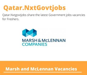 Marsh and McLennan Doha UX Strategist Dream Job | Deadline May 5, 2023