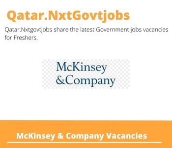 McKinsey & Company Careers 2023 Qatar Jobs @Nxtgovtjobs