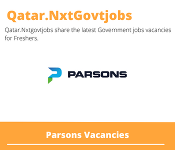 Parsons Careers 2023 Qatar Jobs @Nxtgovtjobs