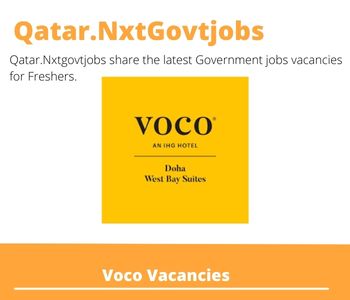 Voco Doha SPA Therapist Dream Job | Deadline May 5, 2023